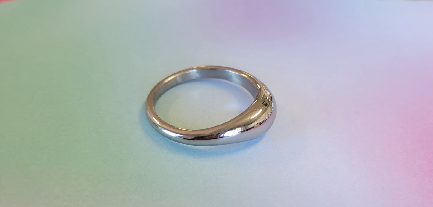 Simple Statement Titanium Ring