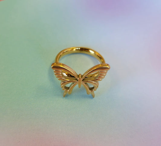 Butterfly Titanium Ring
