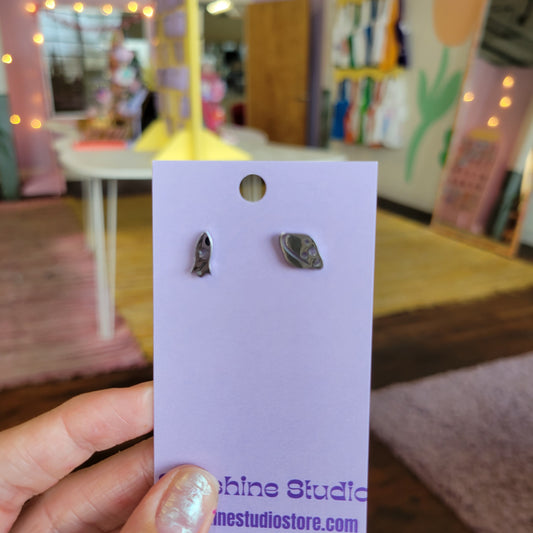 Tiny Space Earrings