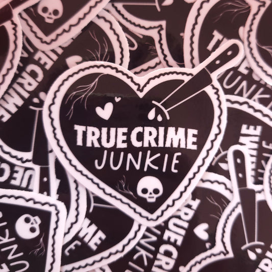 "True Crime Junkie" Sticker