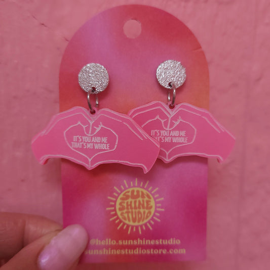 "It's You and Me, That's My Whole World" Earrings