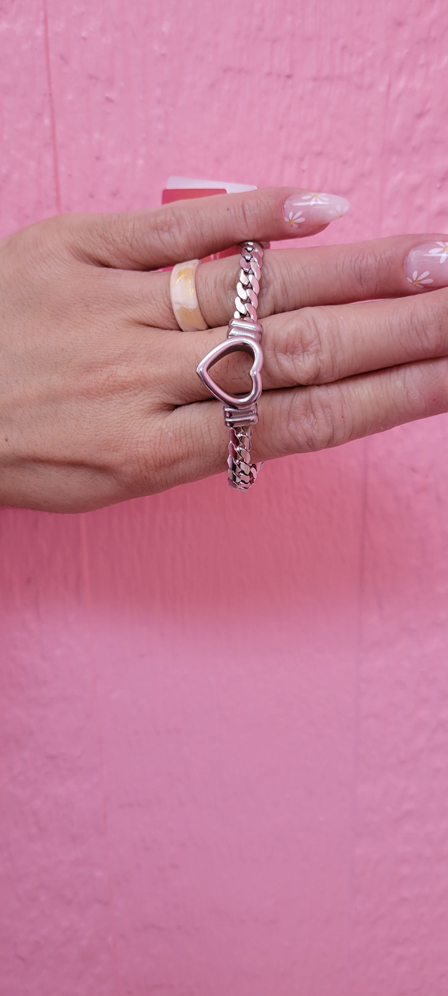 Titanium heart bracelet￼