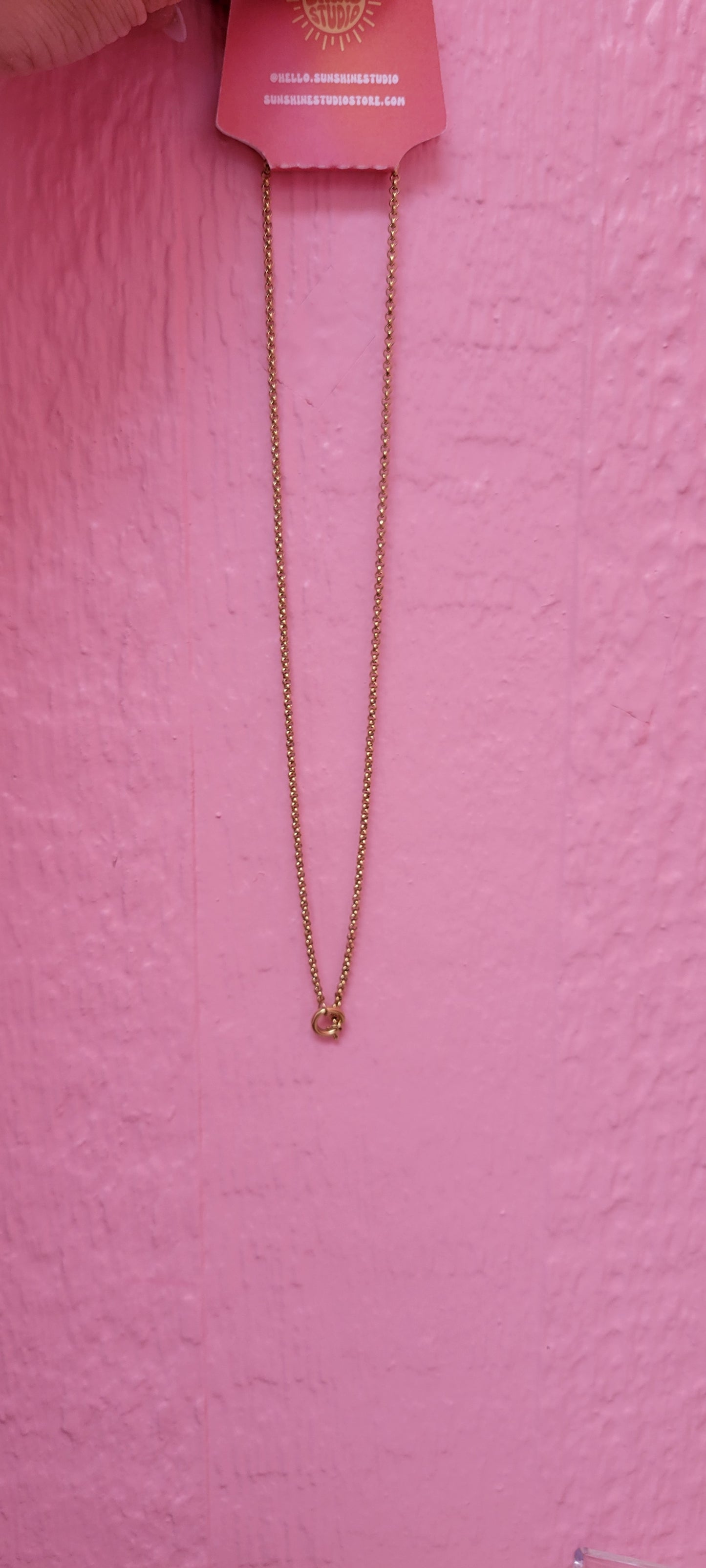 Simple Front Clasp Titanium Necklace