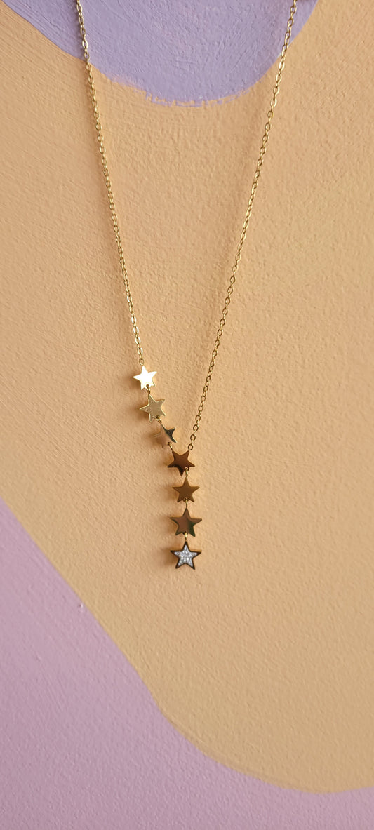 Titanium Falling Star Necklace