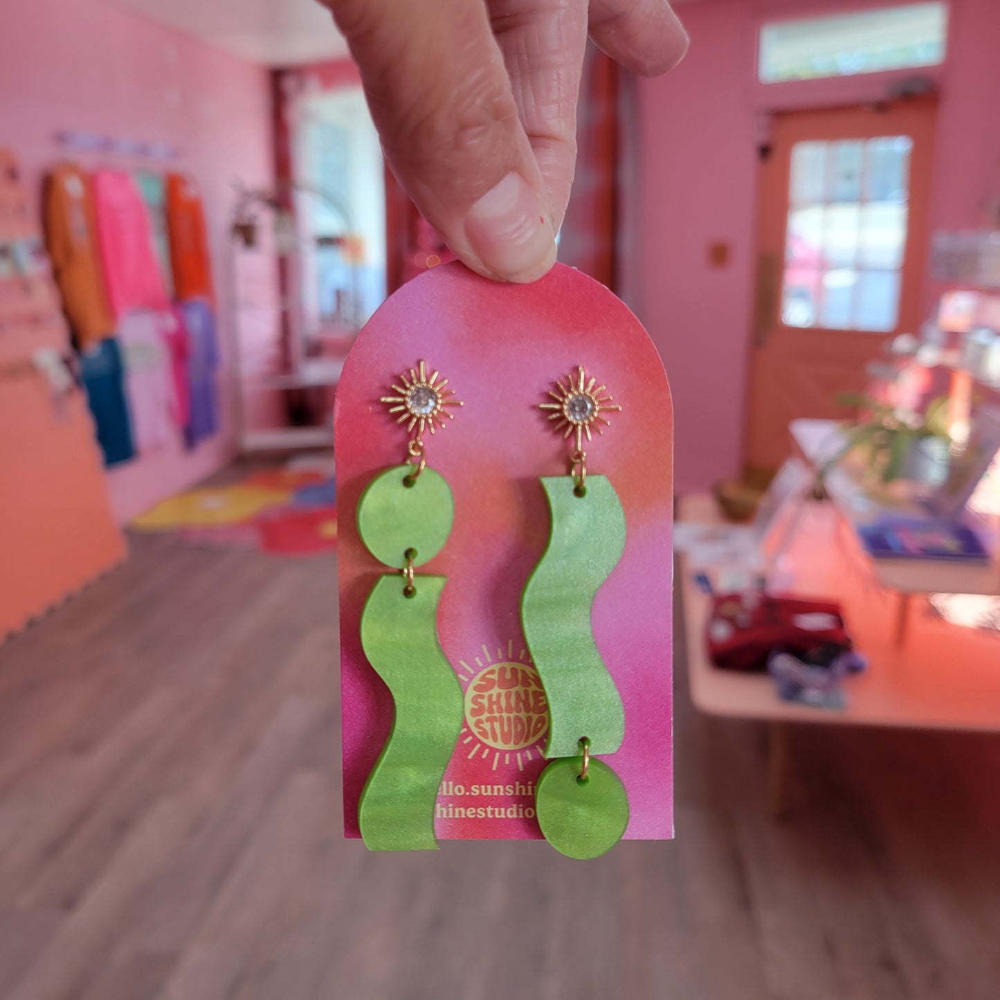 Squiggle Drop Earrings