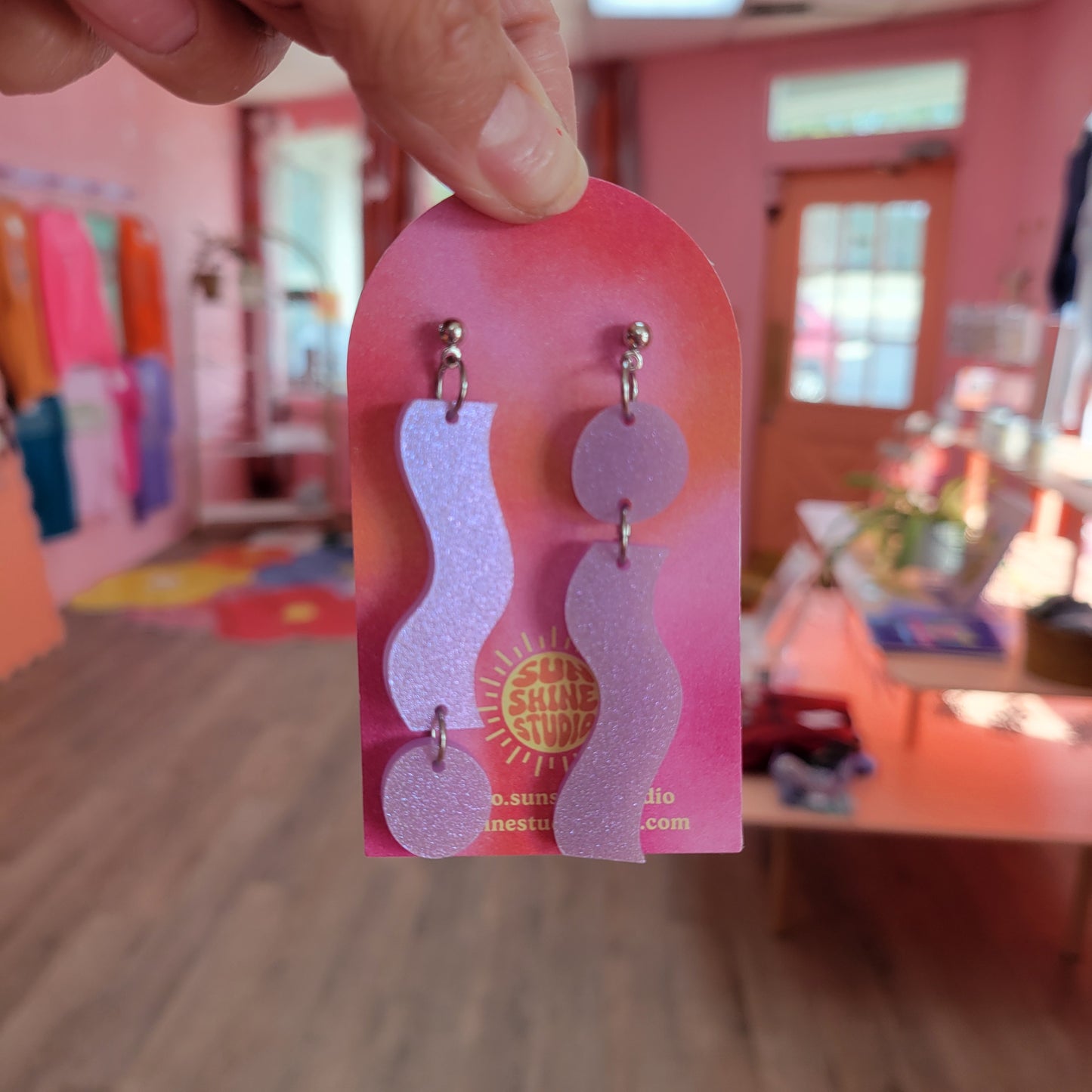 Squiggle Drop Earrings