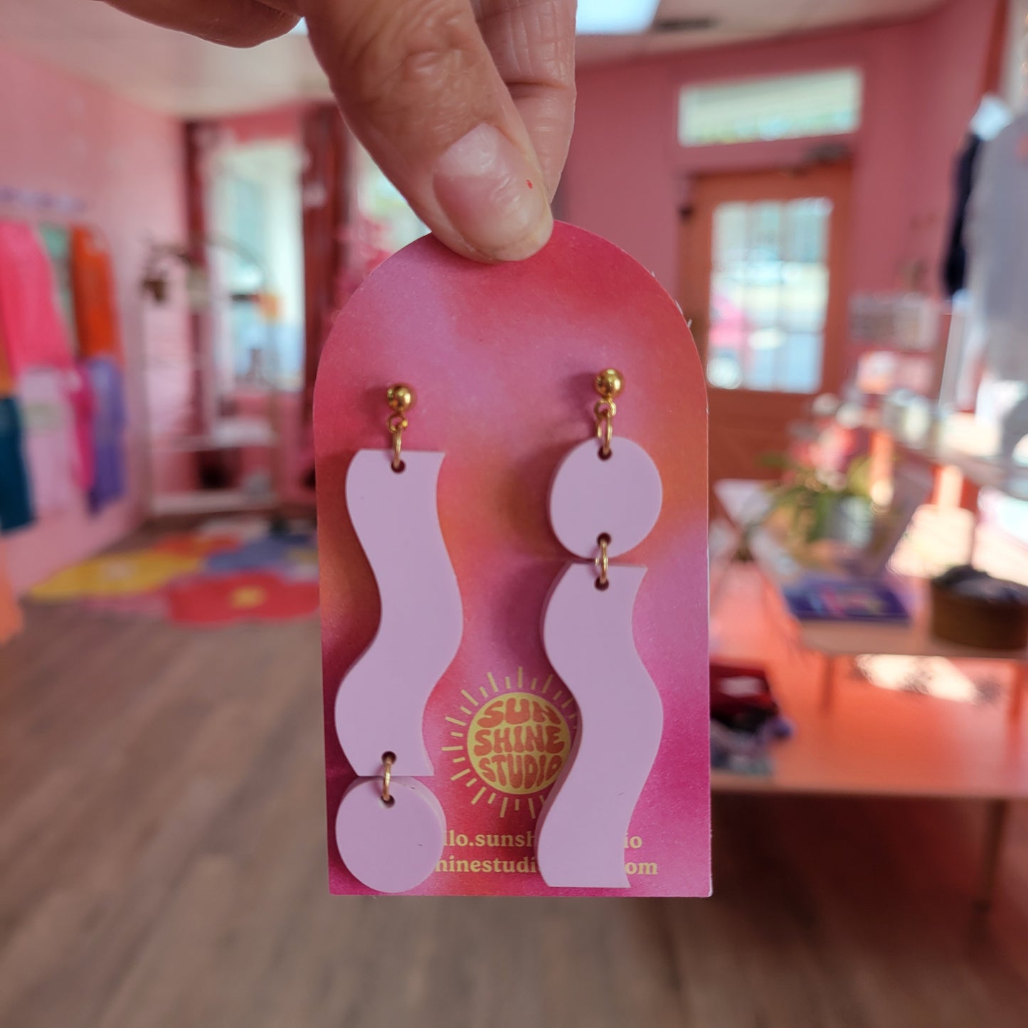 Squiggle Drop Earrings