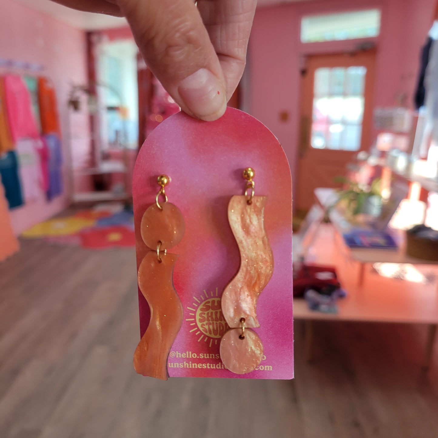 Squiggle Drop Earrings