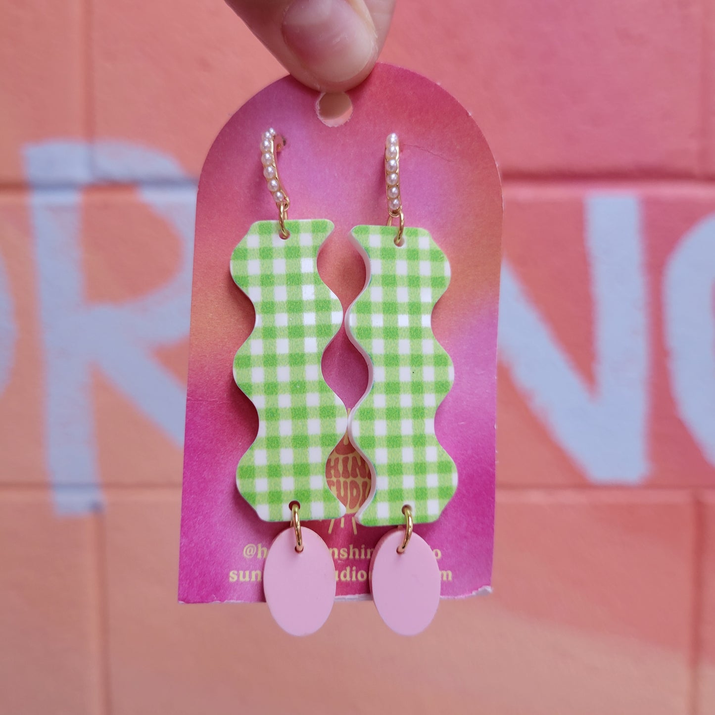 Squiggle Cutie Acrylic Earrings