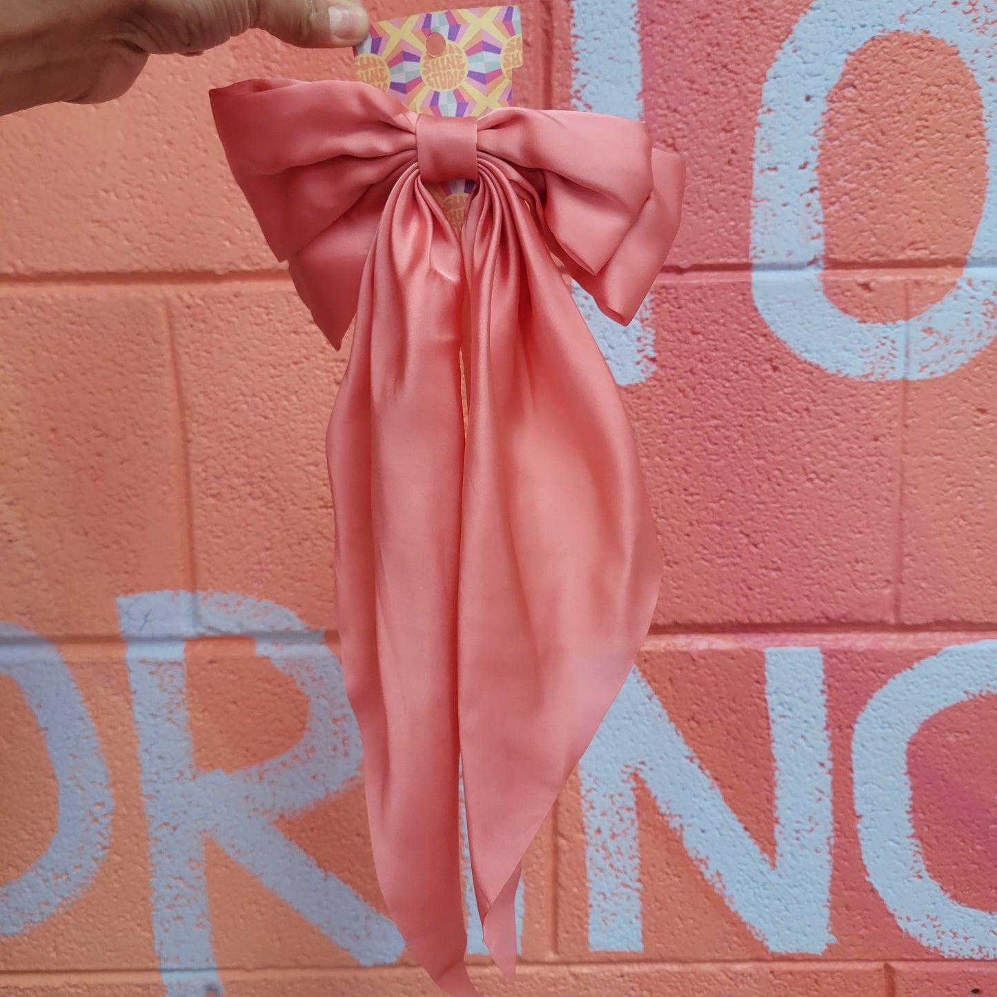 Oversized Satin Bow