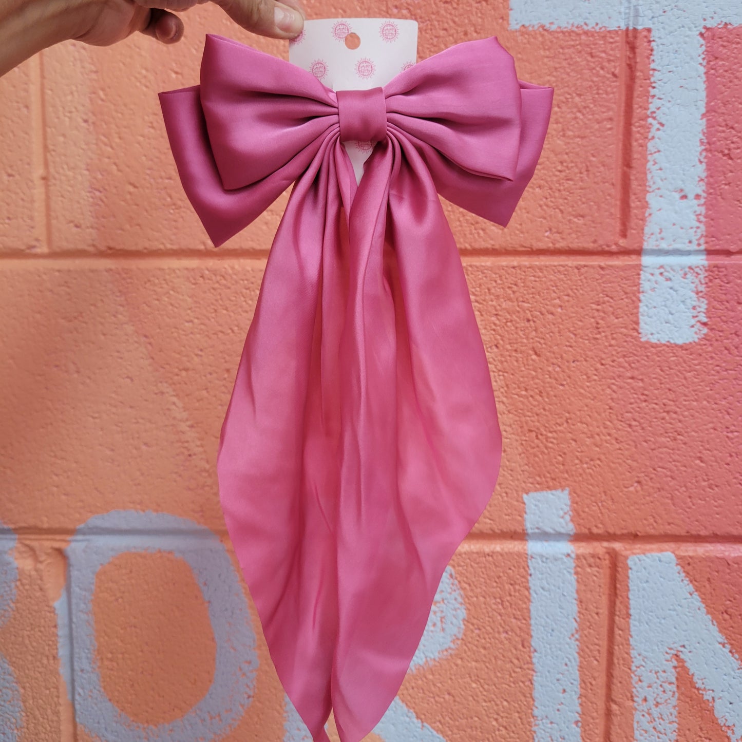 Oversized Satin Bow