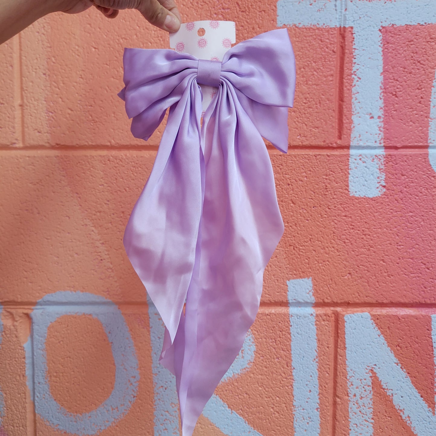 Oversized Satin Bow