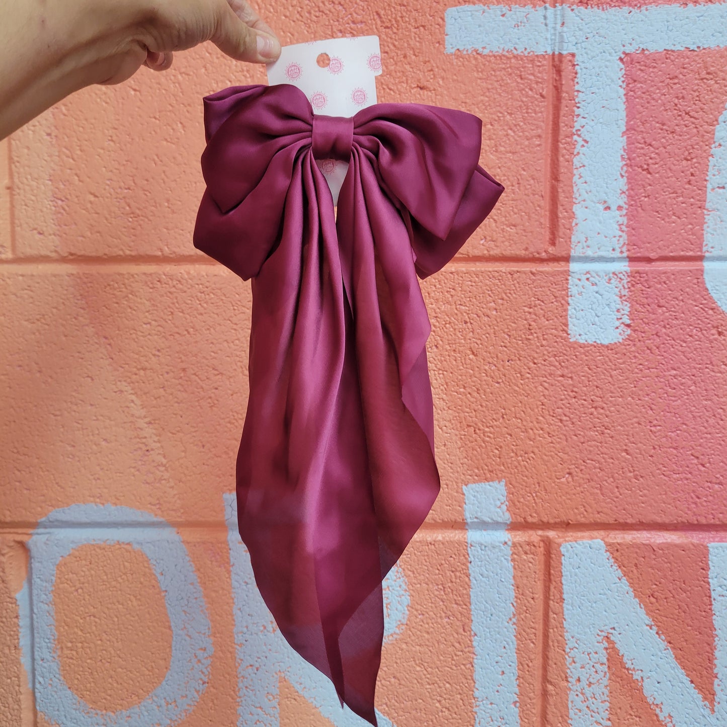 Oversized Satin Bow