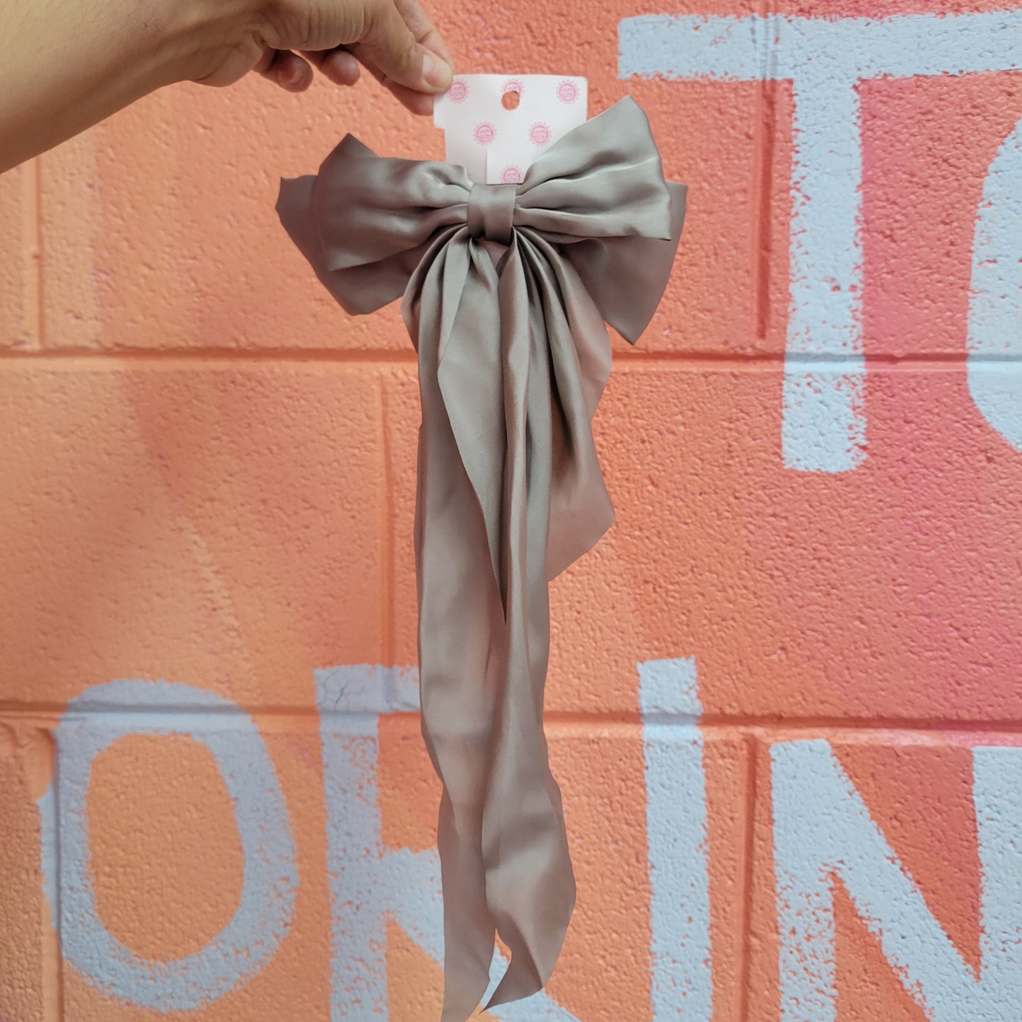 Oversized Satin Bow