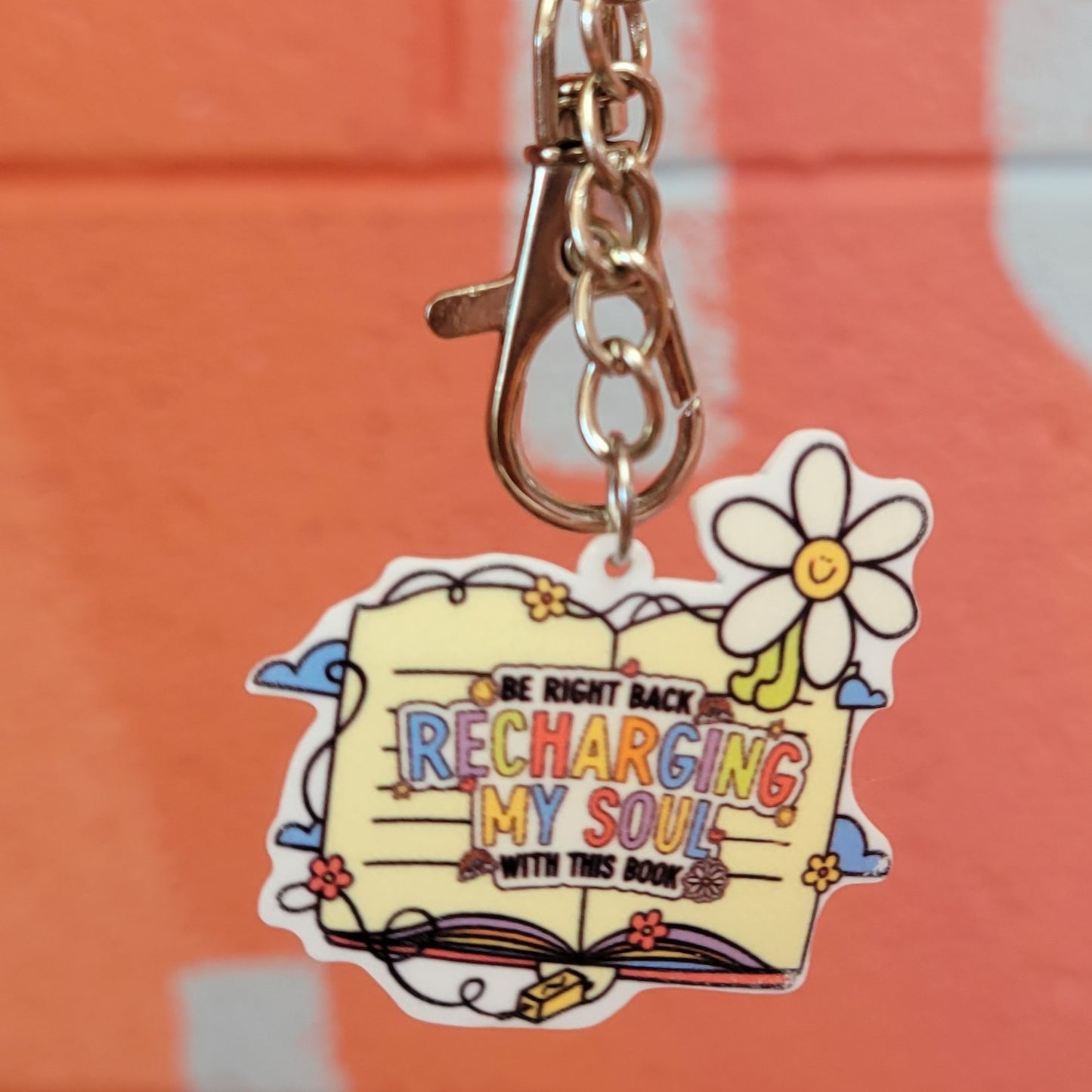 "BRB...Recharging My Soul..." Keychain