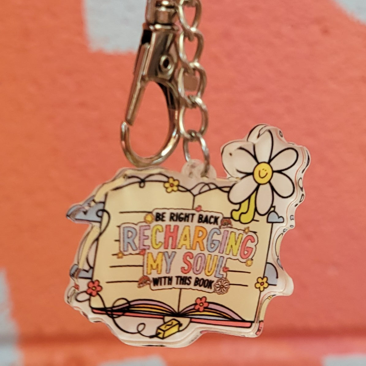 "BRB...Recharging My Soul..." Keychain