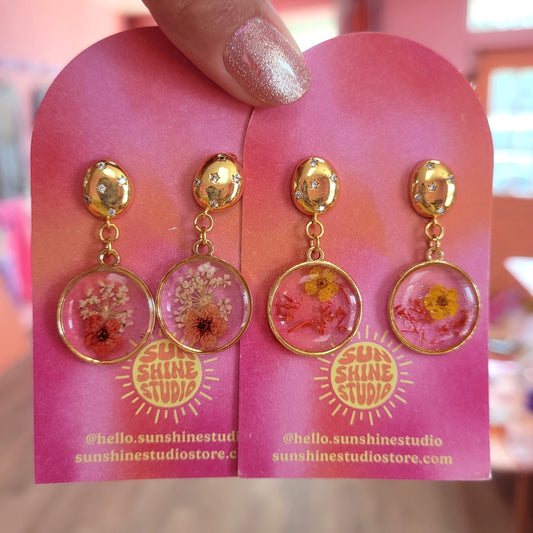 Stargazing Fields - Floral Earrings