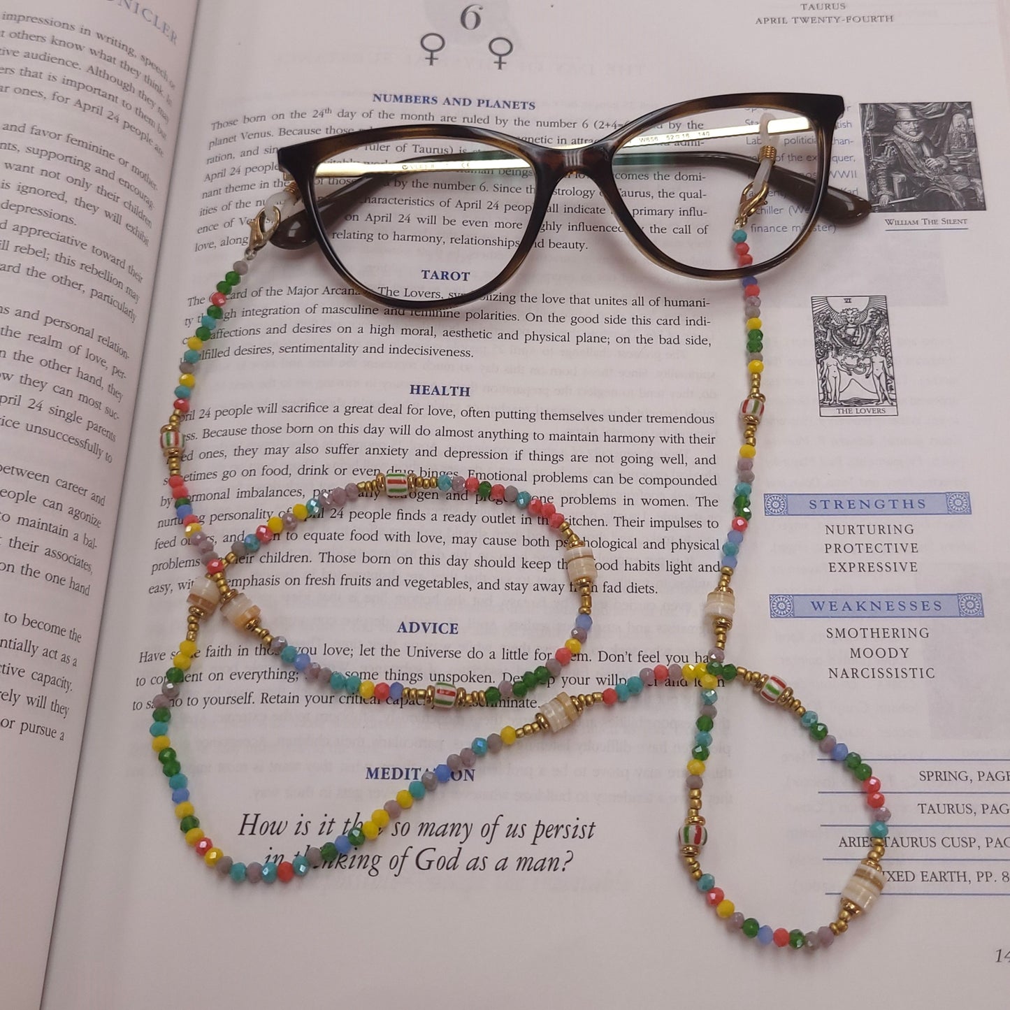 Summer Fair Beaded Glasses Chain Holder