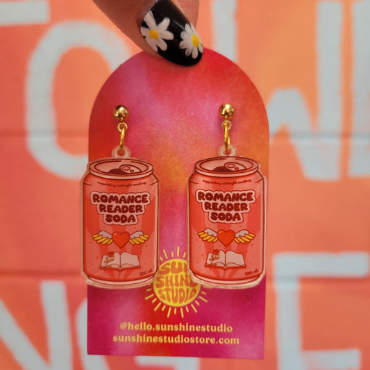 "Romance Reader Soda" Earrings