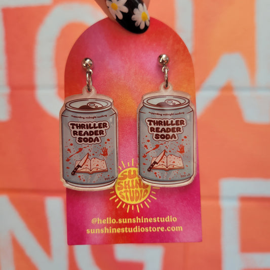 "Thriller Reader Soda" Earrings