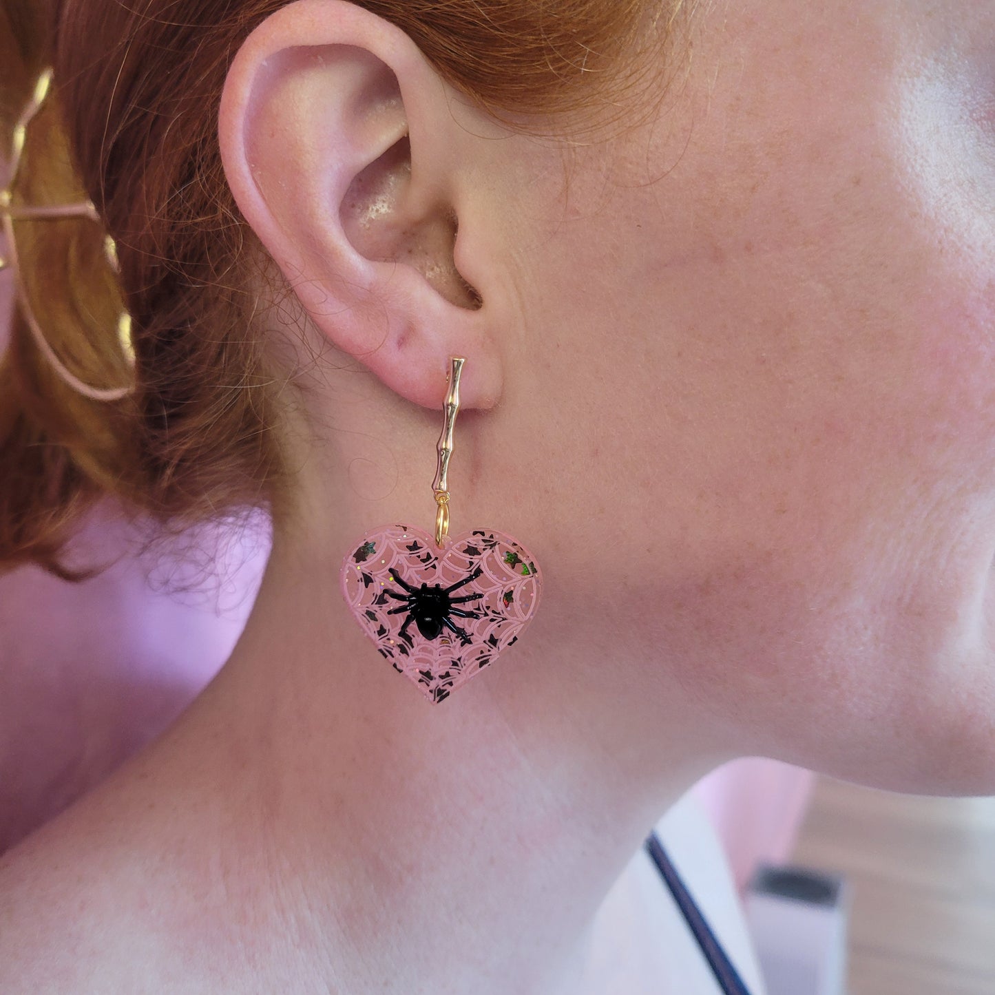 Spider Sweetheart Earrings