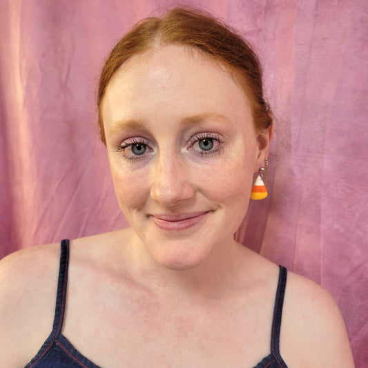 Candy Corn Charm Earring
