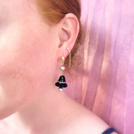 Glass Beaded Witchy Earrings