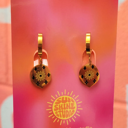 Mother Star - Titanium Charm Earrings
