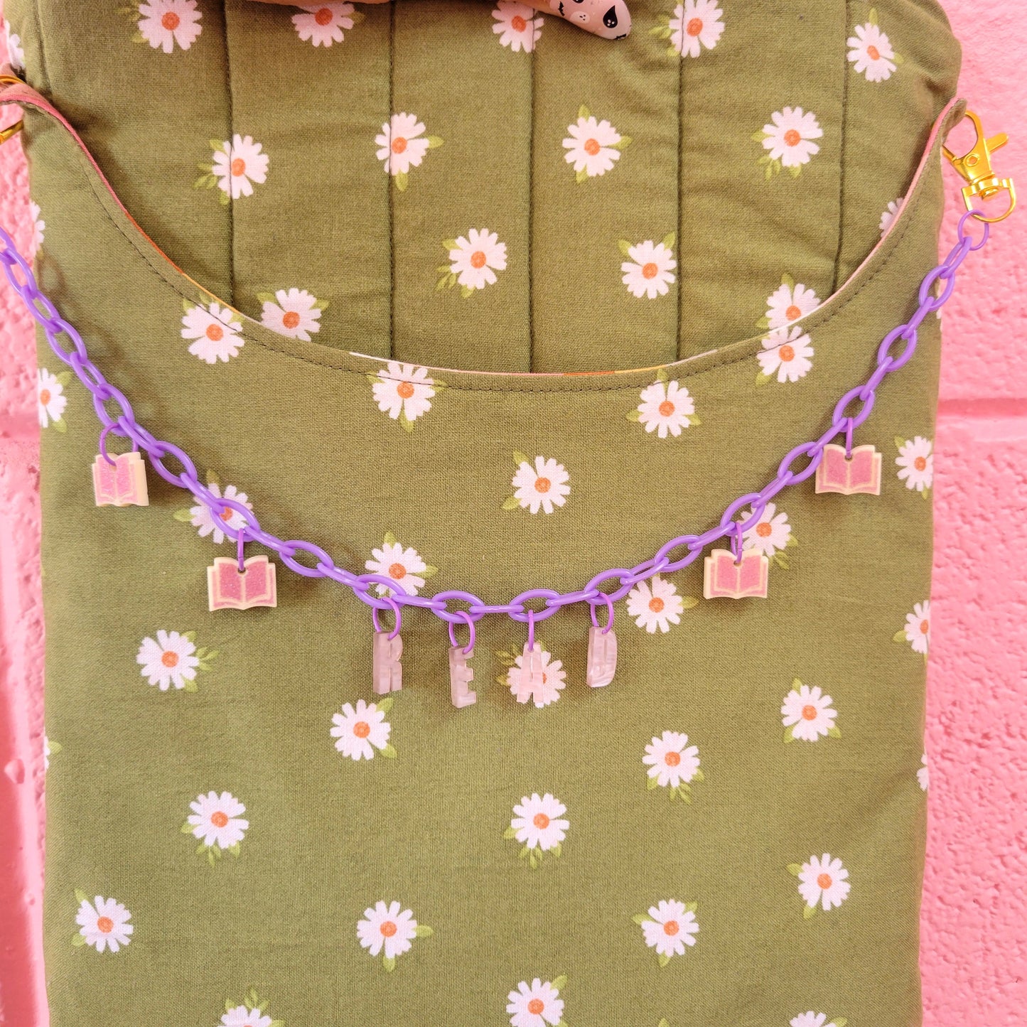 READ - Bookish Bag Charm Chain