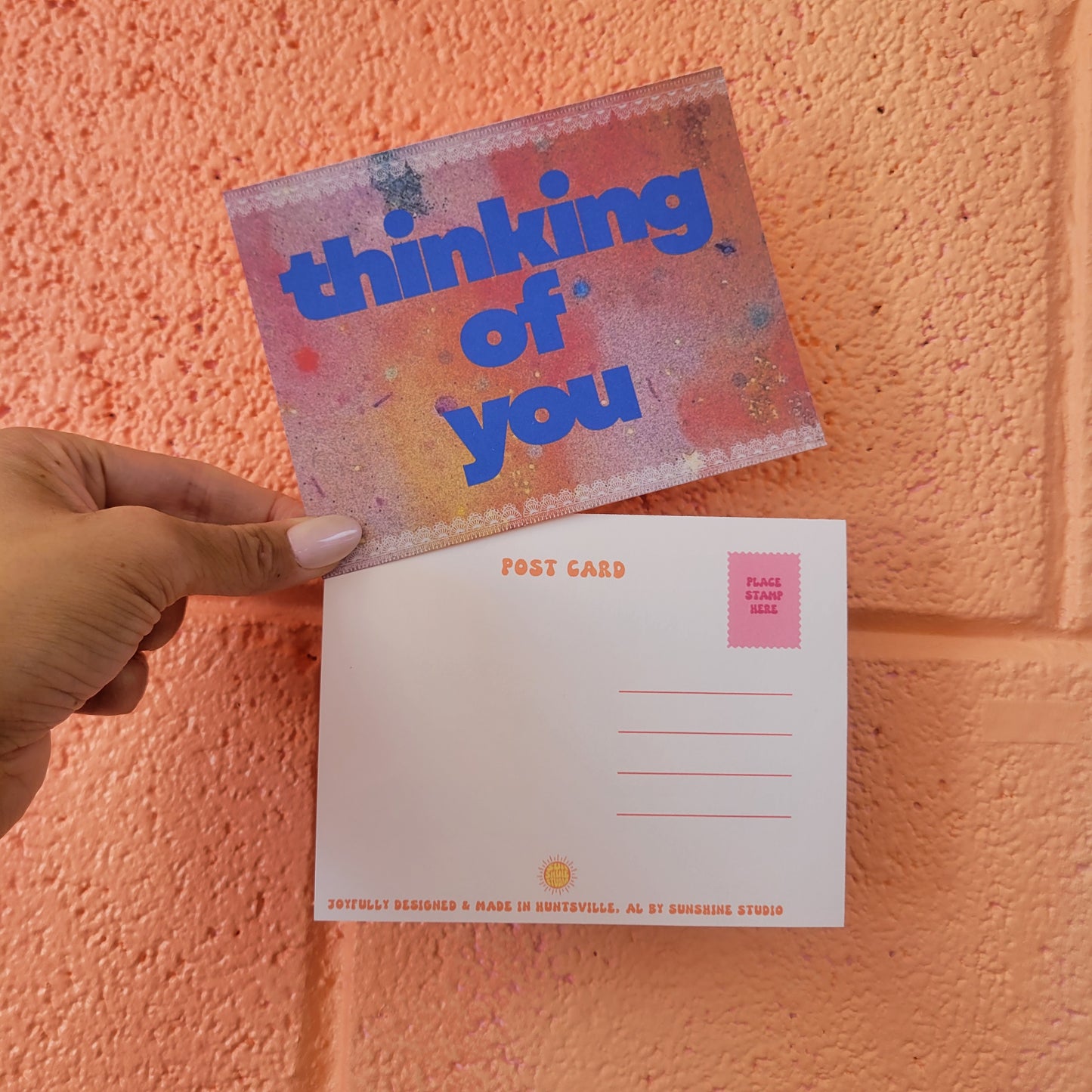 "Thinking of You" - Single Postcard