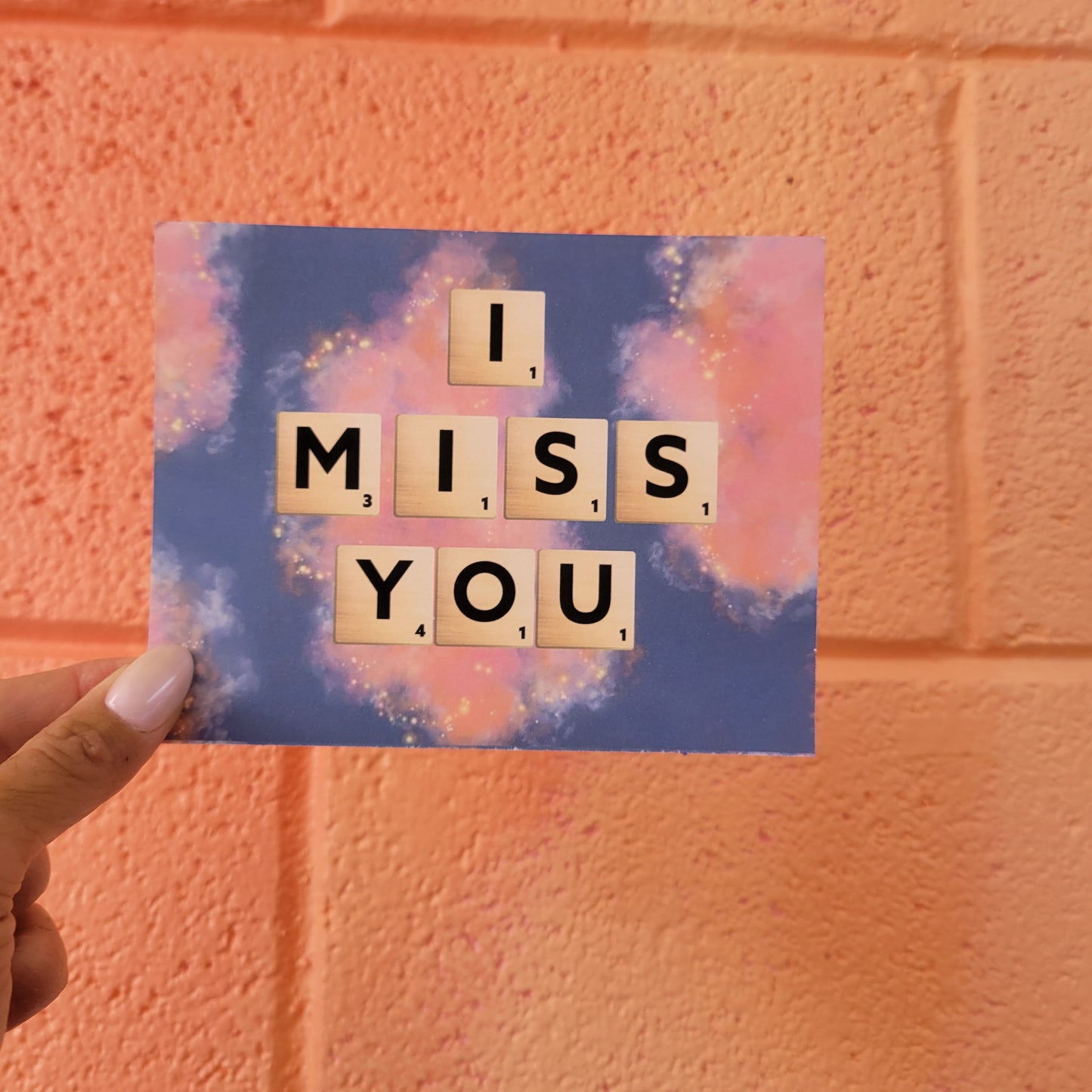 "I Miss You" - Single Postcard