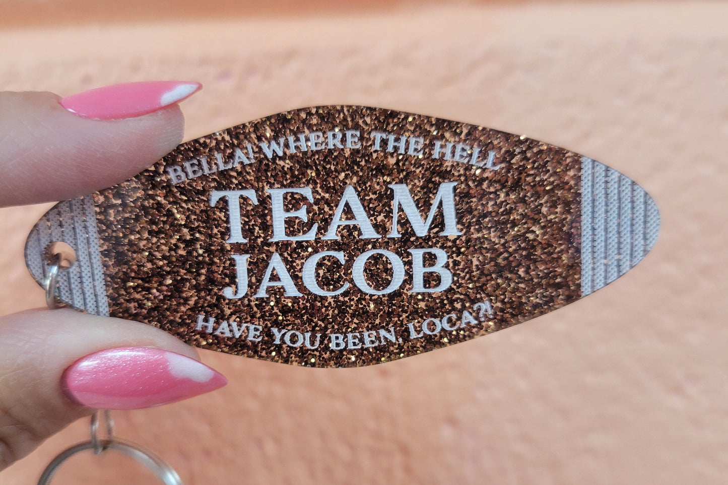 "Team Jacob" Motel Keychain