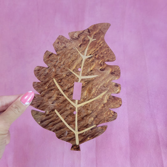 Autumn Leaf - Seasonal Statement Light Switch Cover