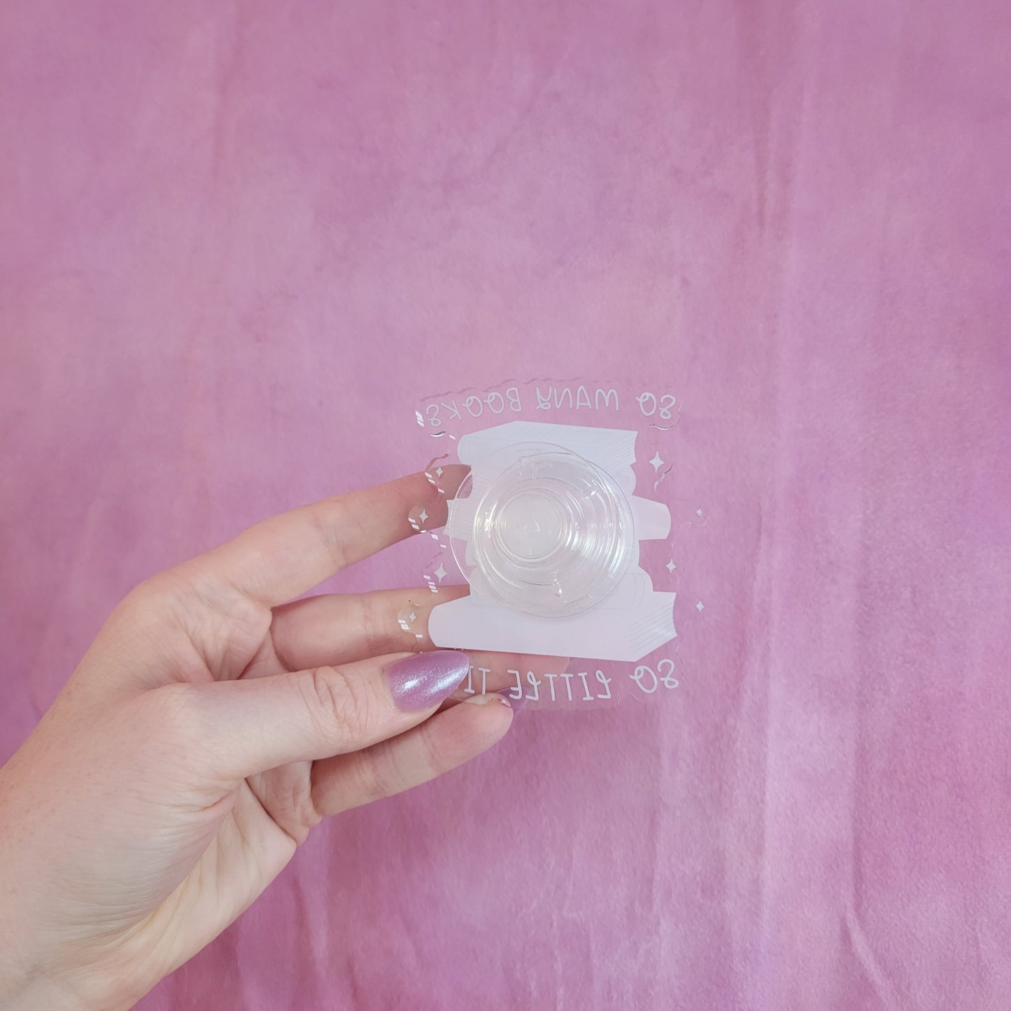 "So Many Books" Collapsible E-Reader Grip