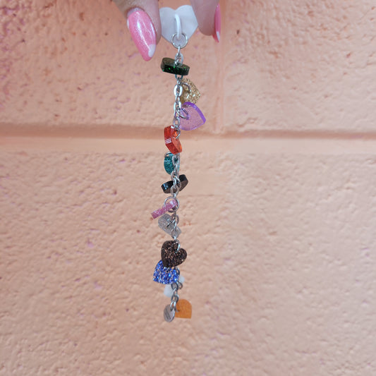 12 Eras Glittering Hearts Adhesive Charm Chain