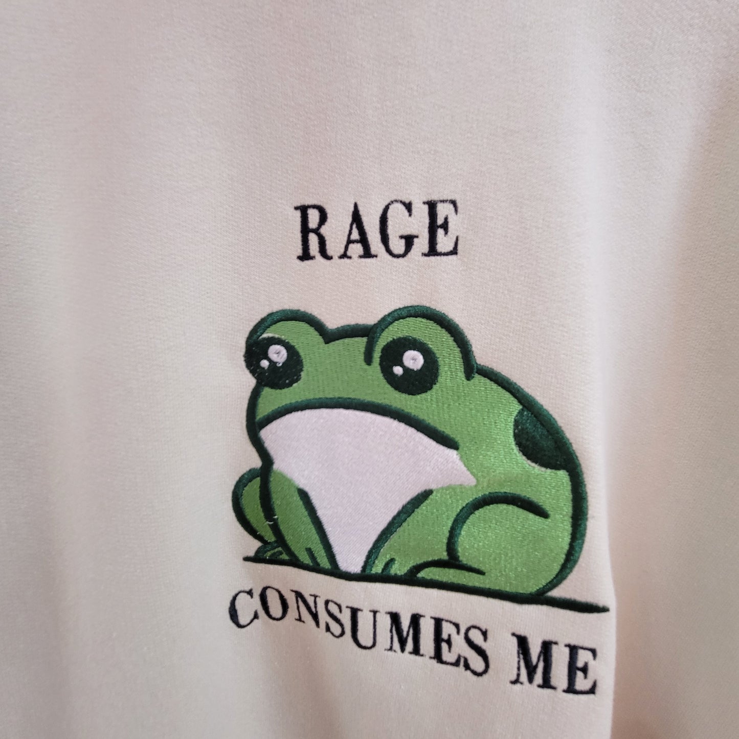 "Rage Consumes Me"  -Embroidered Frog Tee