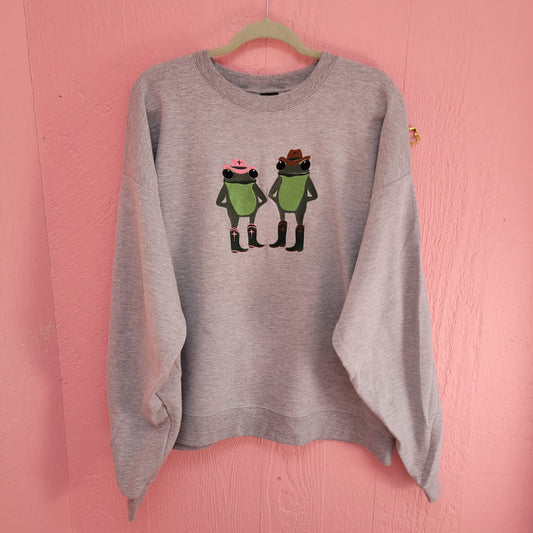 Cowboy Frogs - Embroidered Crewneck and Shirts