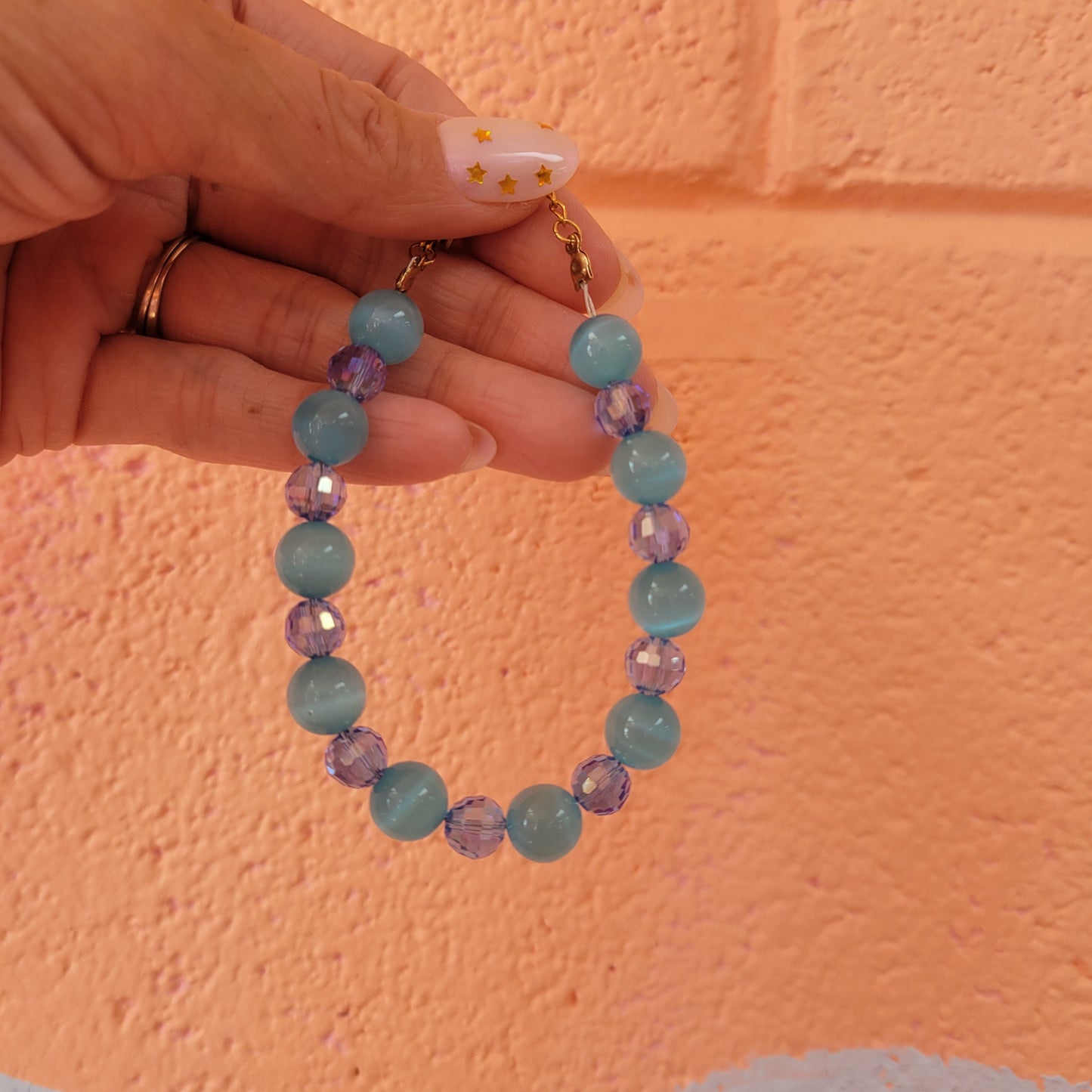 Blue Beaded Bracelet