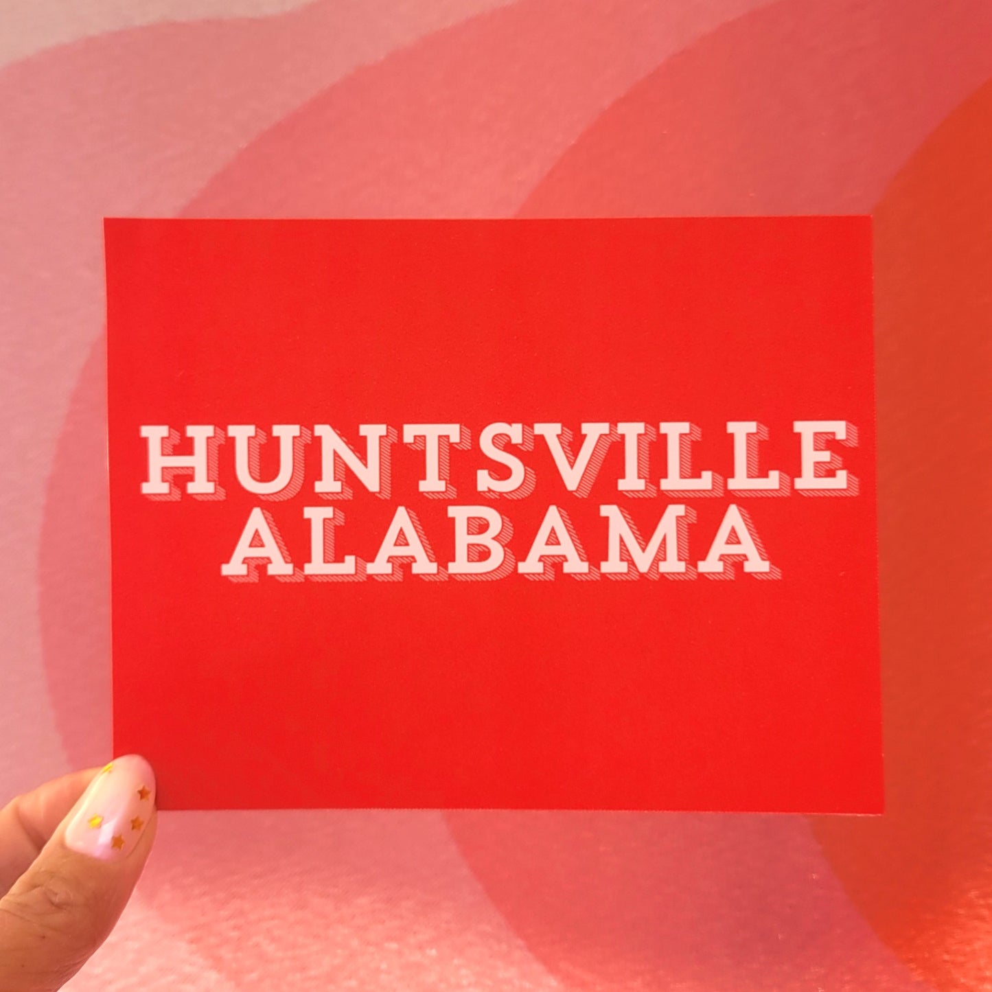 Bold "Huntsville Alabama" Post Card