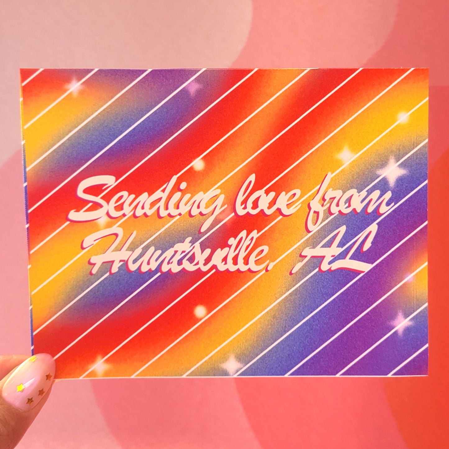 "Sending love from Huntsville, AL" Post Card