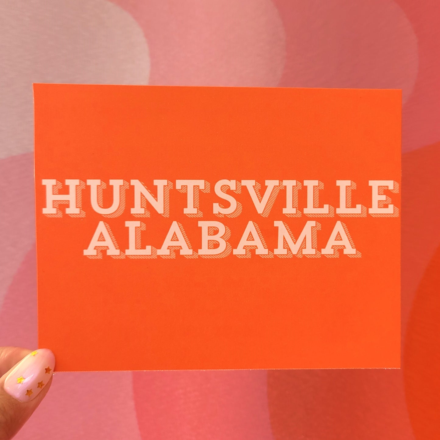 Bold "Huntsville Alabama" Post Card