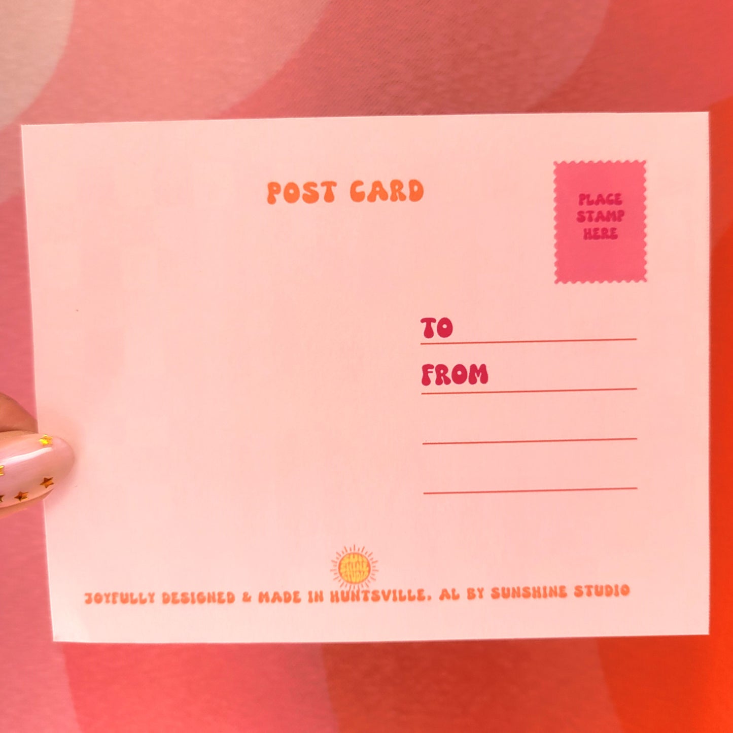 "You mean the world to me" Post Card