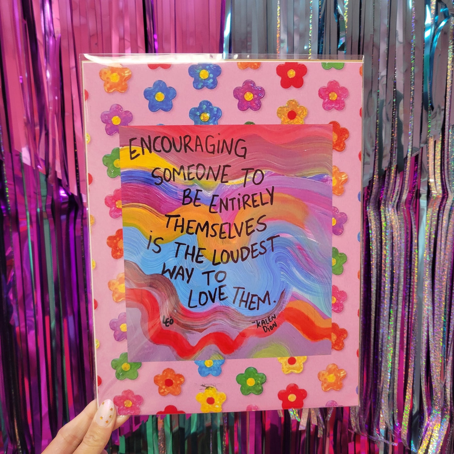 "...loudest way to love" - Oopsy Daisy Wall Print