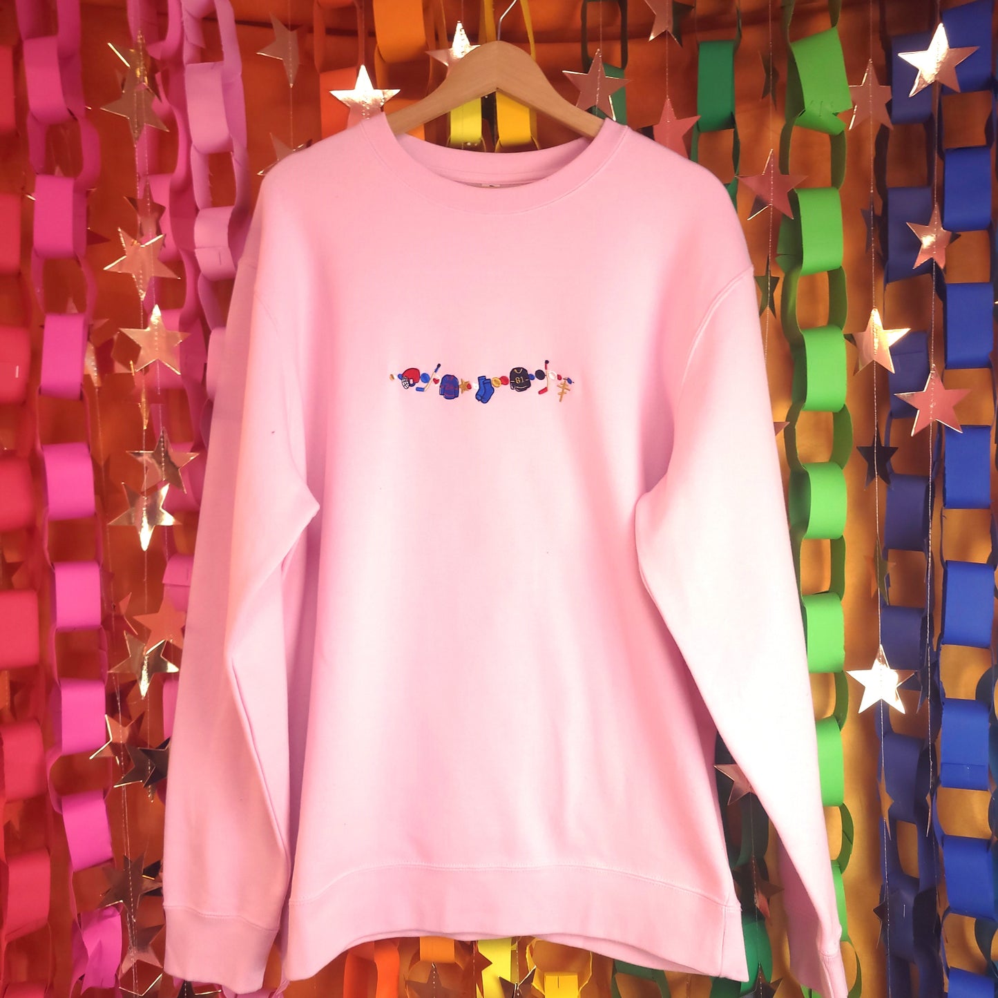 Friendship Bracelet Heated Rivalry Embroidered Top