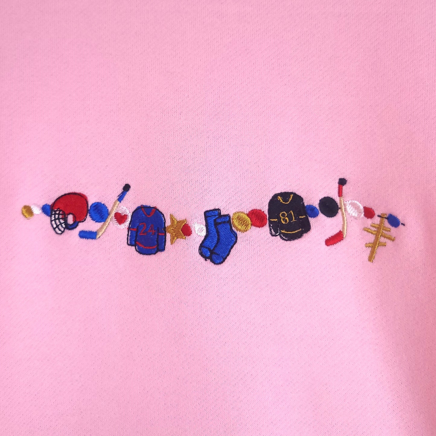 Friendship Bracelet Heated Rivalry Embroidered Top