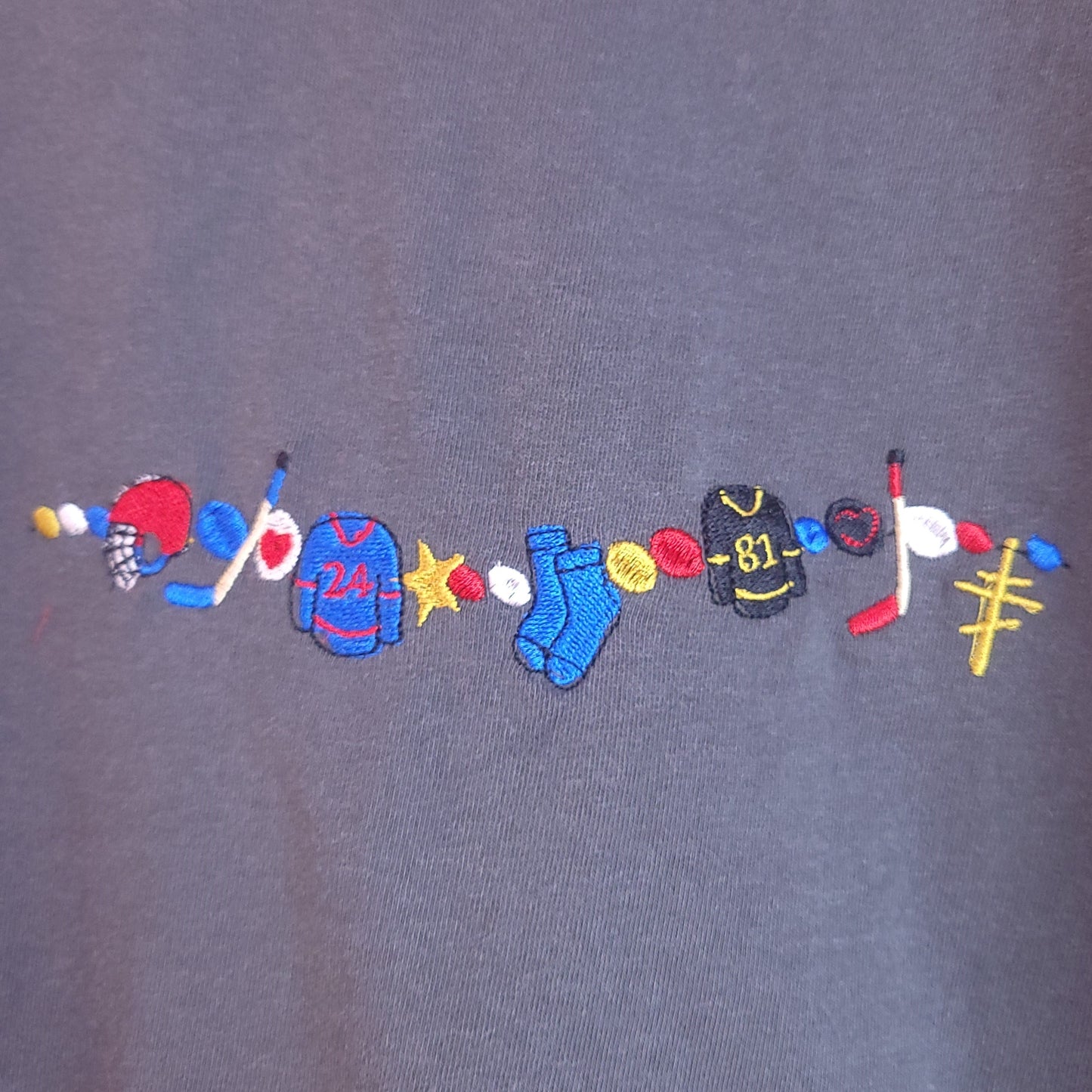 Friendship Bracelet Heated Rivalry Embroidered Top