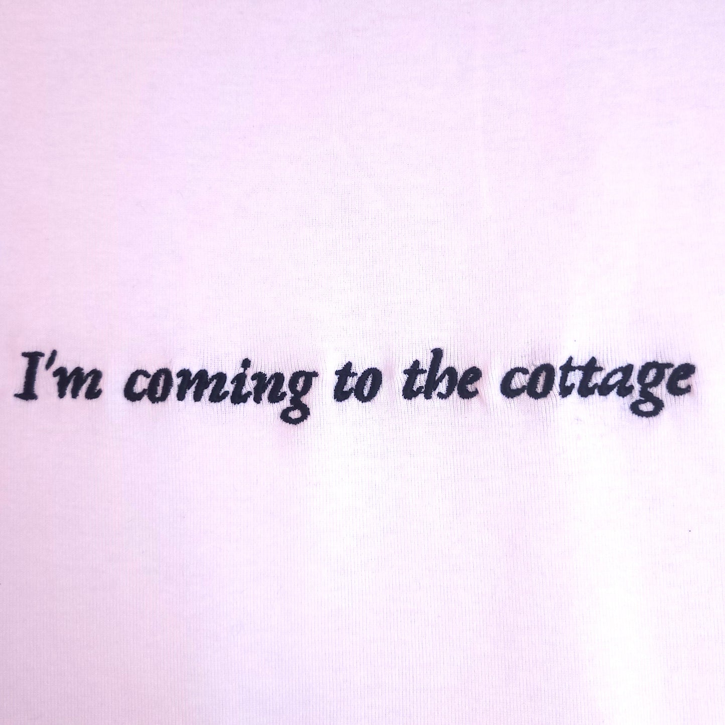 "I'm coming to the cottage" Heated Rivalry Embroidered Top