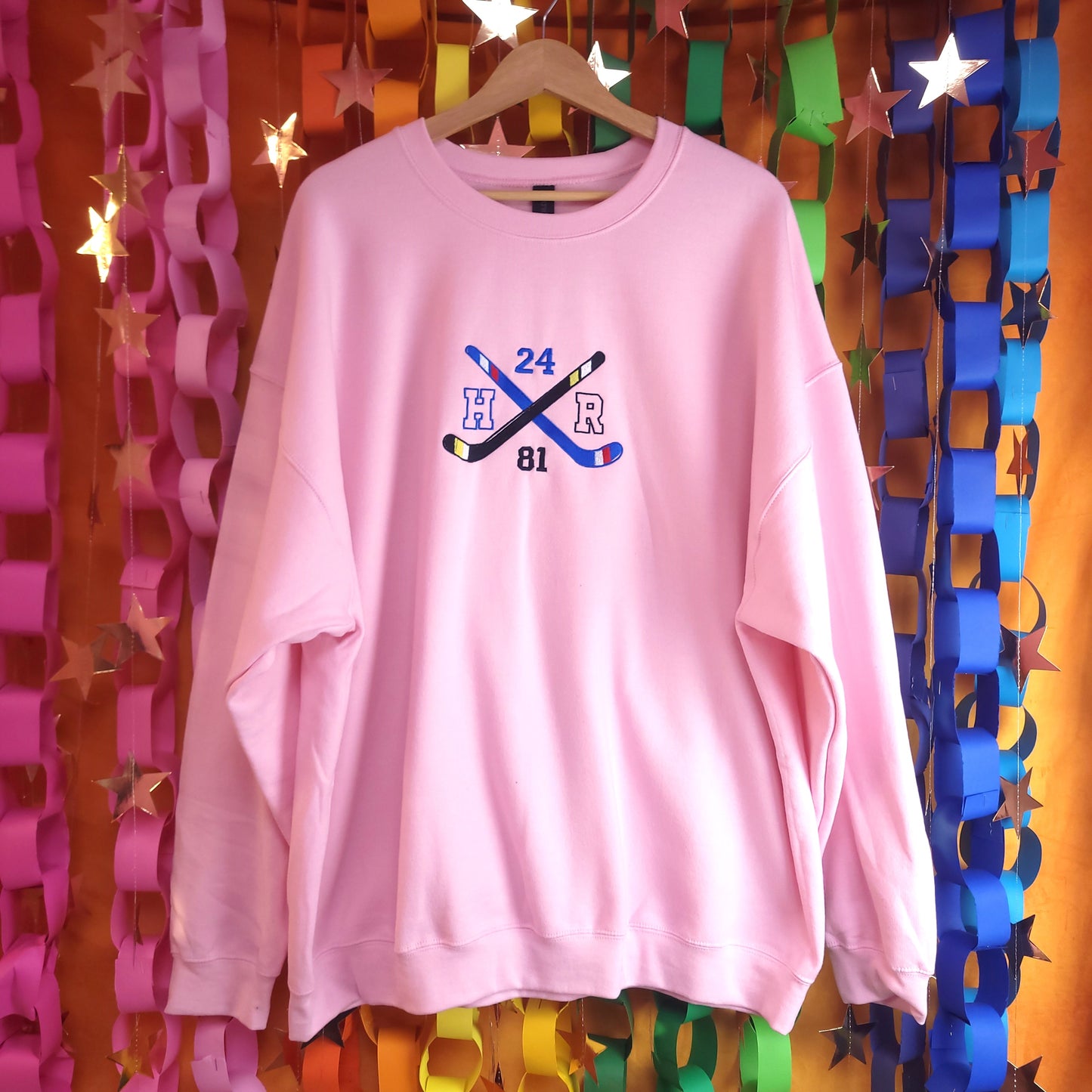 Hockey Stick Heated Rivalry Embroidered Top