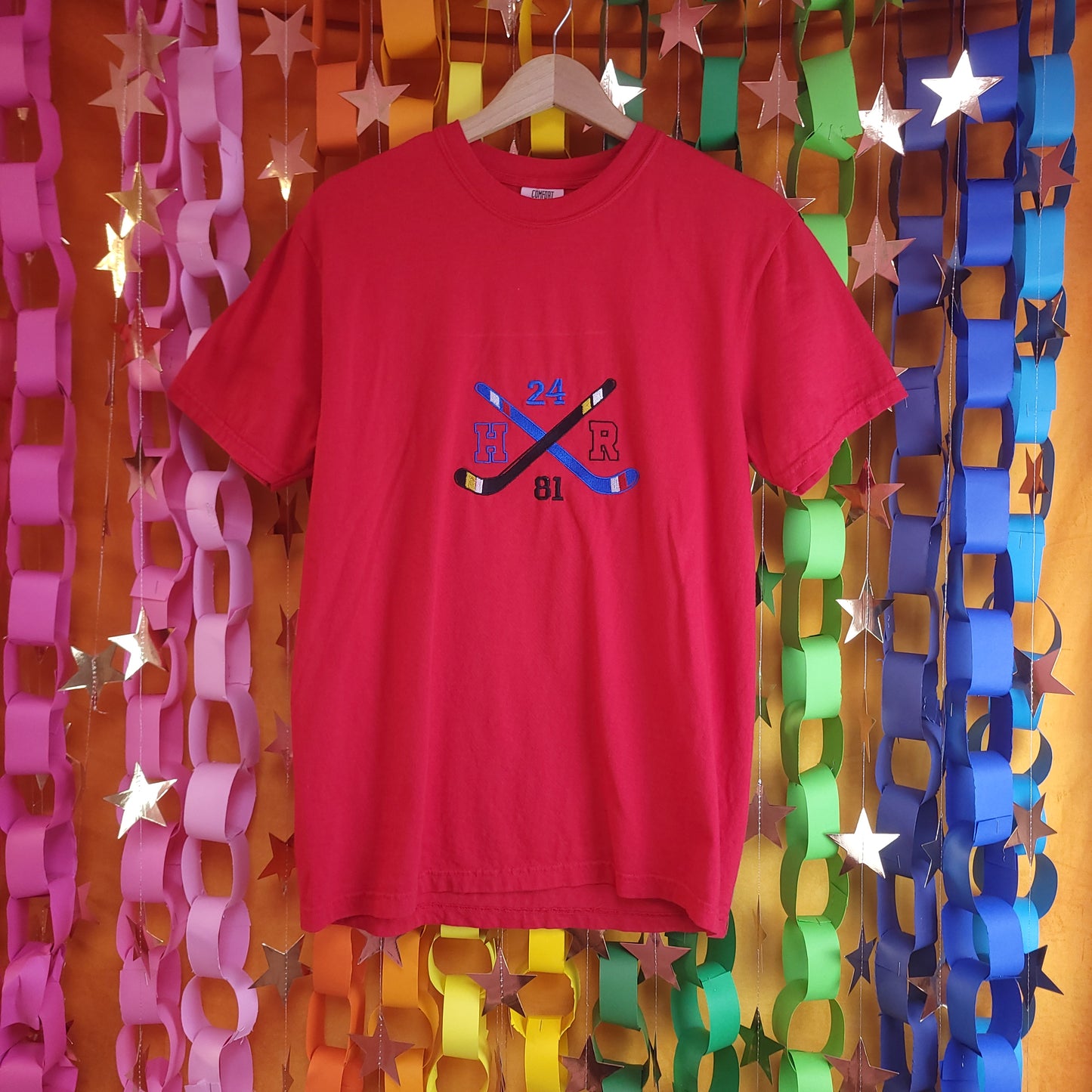 Hockey Stick Heated Rivalry Embroidered Top