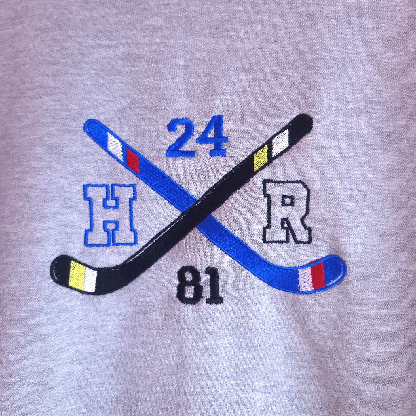 Hockey Stick Heated Rivalry Embroidered Top
